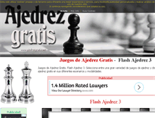 Tablet Screenshot of ajedrezgratis.net